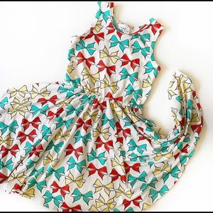 NWT Dot Dot Smile Colorful Bows Tank Twirl Dress 7